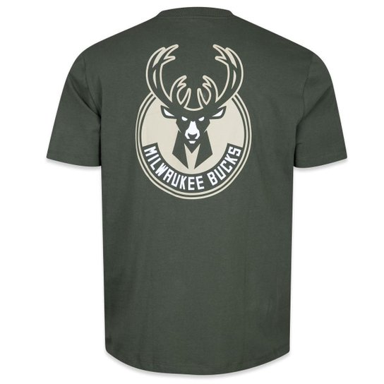 CAMISETA NEW ERA REGULAR NBA MILWAUKEE BUCKS CORE