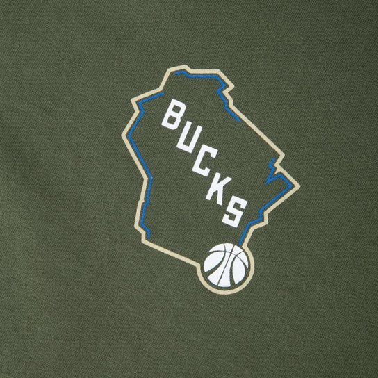 CAMISETA NEW ERA REGULAR NBA MILWAUKEE BUCKS CORE