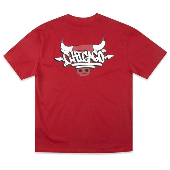 Camiseta New Era Regular NBAChicago Red Bulls Core Street Masculino