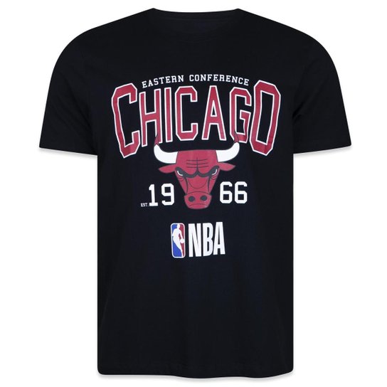 Camiseta New Era Regular NBAChicago Red Bulls Sport Masculino