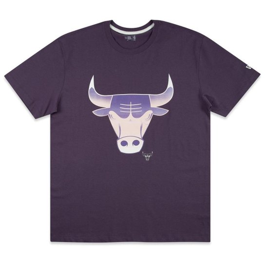 Camiseta New Era Regular NBAChicago Red Bulls Sunset Masculino