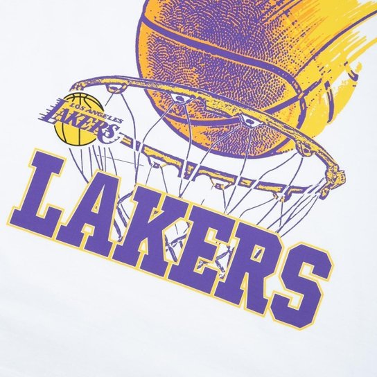 Camiseta New Era Regular NBALos Angeles Lakers Core Masculino