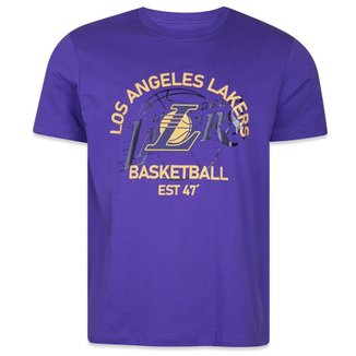 CAMISETA NEW ERA REGULAR NBA LOS ANGELES LAKERS CORE