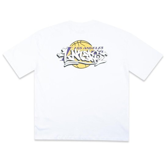 Camiseta New Era Regular NBALos Angeles Lakers Core Street Masculino
