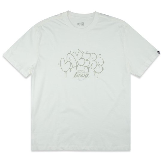 Camiseta New Era Regular NBALos Angeles Lakers Hip Hop Masculino