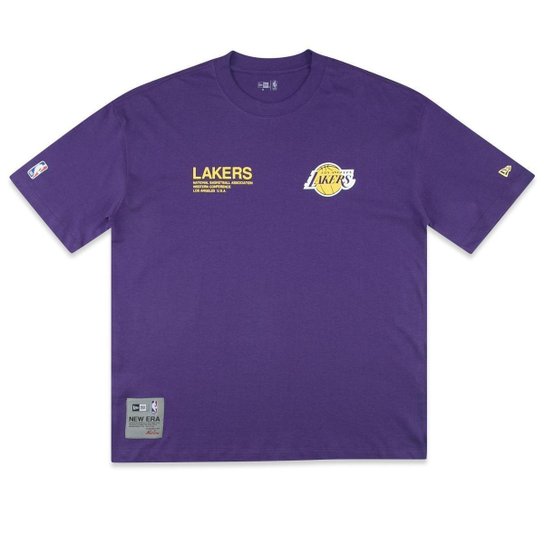 Camiseta New Era Regular NBALos Angeles Lakers Institutional Style Masculino