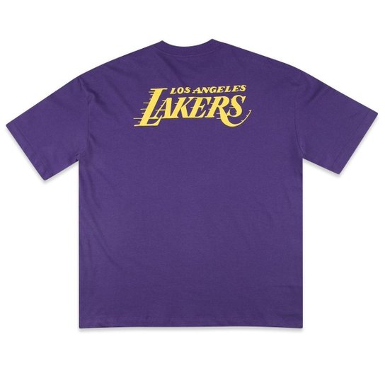 Camiseta New Era Regular NBALos Angeles Lakers Institutional Style Masculino