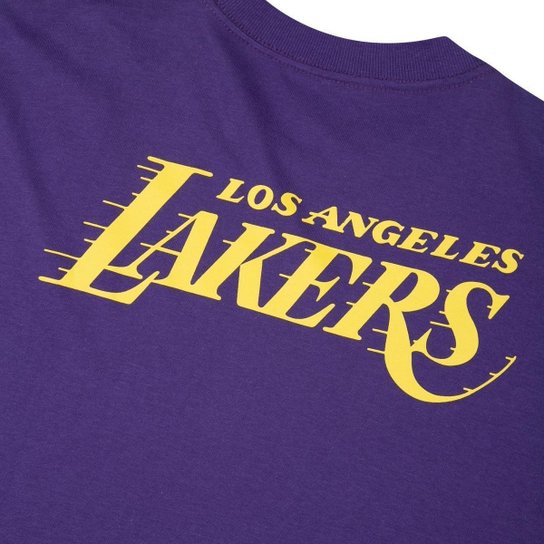 Camiseta New Era Regular NBALos Angeles Lakers Institutional Style Masculino