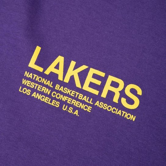 Camiseta New Era Regular NBALos Angeles Lakers Institutional Style Masculino