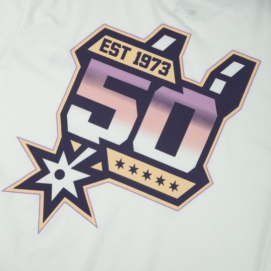 Camiseta New Era Regular NBASan Antonio Spurs Sunset Masculino