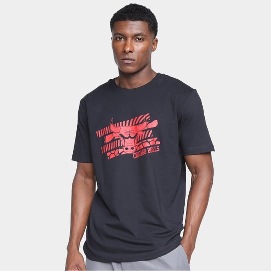 Camiseta New Era Sport Art Chicago Bulls Masculina