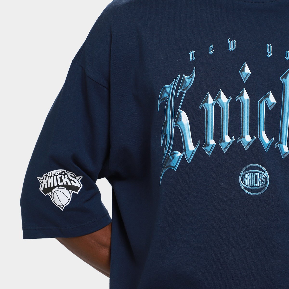 Camiseta New York Knicks Mitchell & Ness Oversized Masculina