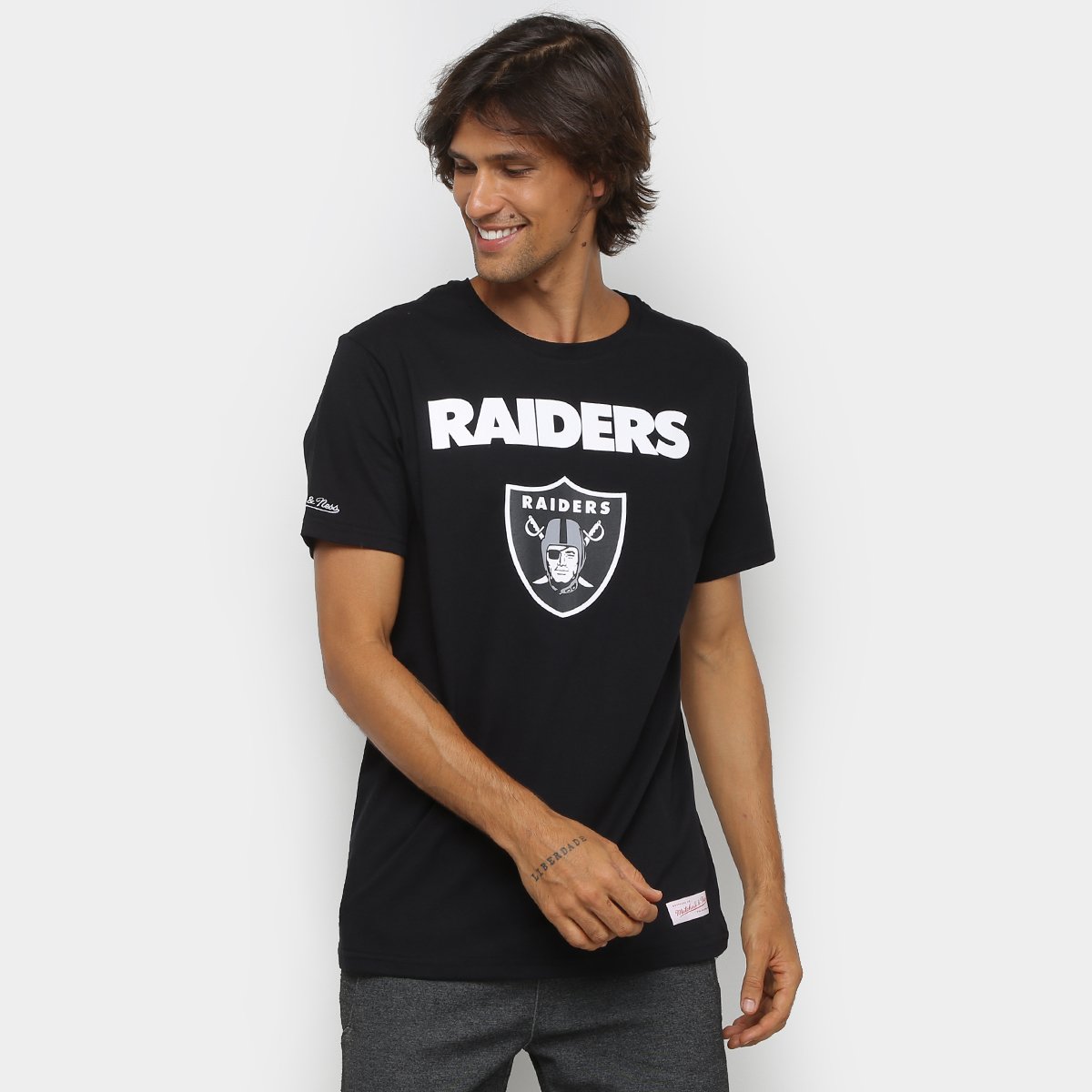 Camiseta NFL Las Vegas Raiders Mitchell Ness Masculina