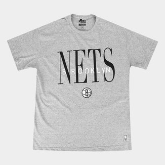 Camiseta Plus Size NBA Brooklyn Nets Big Logo Masculina