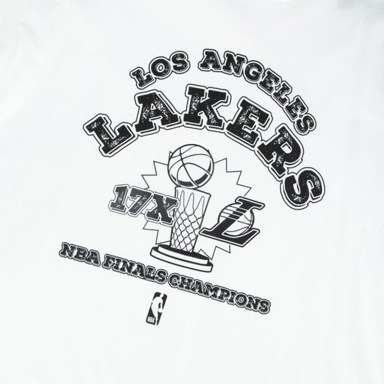 Camiseta Plus Size Regular NBALos Angeles Lakers Champs Masculino