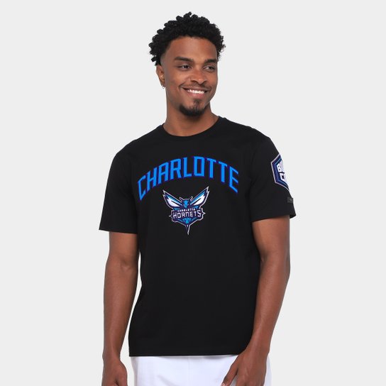 Camiseta Pro Standard Charlotte Hornets Classic Bristle Masculina