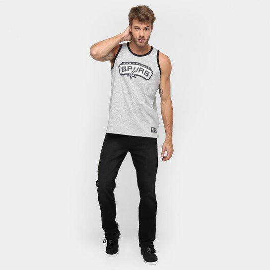 Camiseta Regata New Era NBA Basic Logo San Antonio Spurs