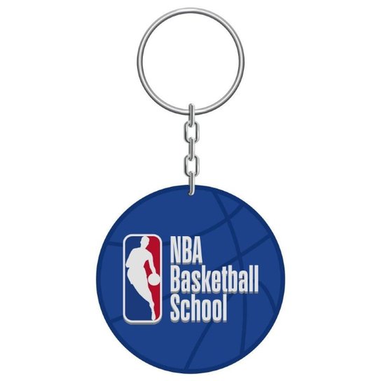 Chaveiro de Silicone NBA Basketball School - Azul