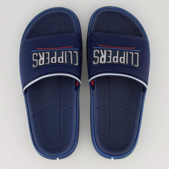 Chinelo Slide NBA Los Angeles Clippers Rider Masculino - Azul
