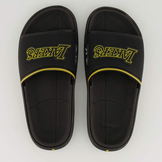 Chinelo Slide NBA Los Angeles Lakers Rider Masculino - Preto