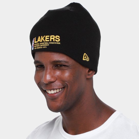Gorro NBA Los Angeles Lakers Beanie Institutional Style New Era Masculino
