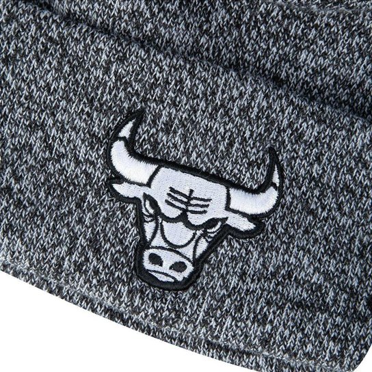Gorro New Era Chicago Bulls NBALã Cinza Mescla Pompom Masculino