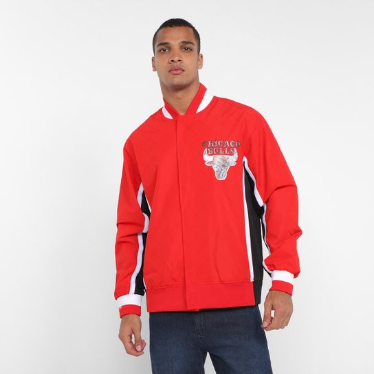 Jaqueta Chicago Bulls Mitchell e Ness Authentic Warm Up Jersey Masculina