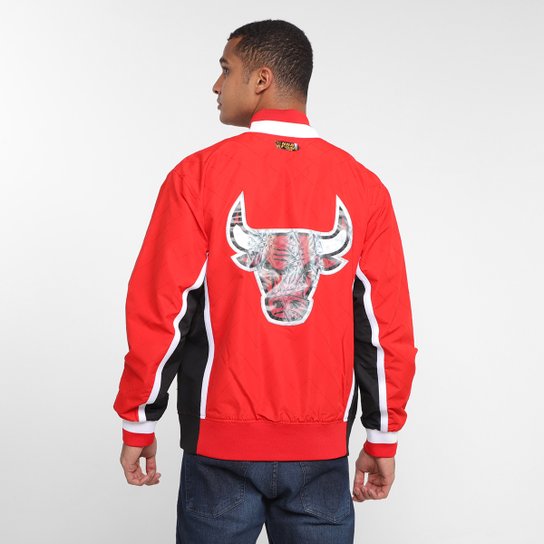Jaqueta Chicago Bulls Mitchell e Ness Authentic Warm Up Jersey Masculina