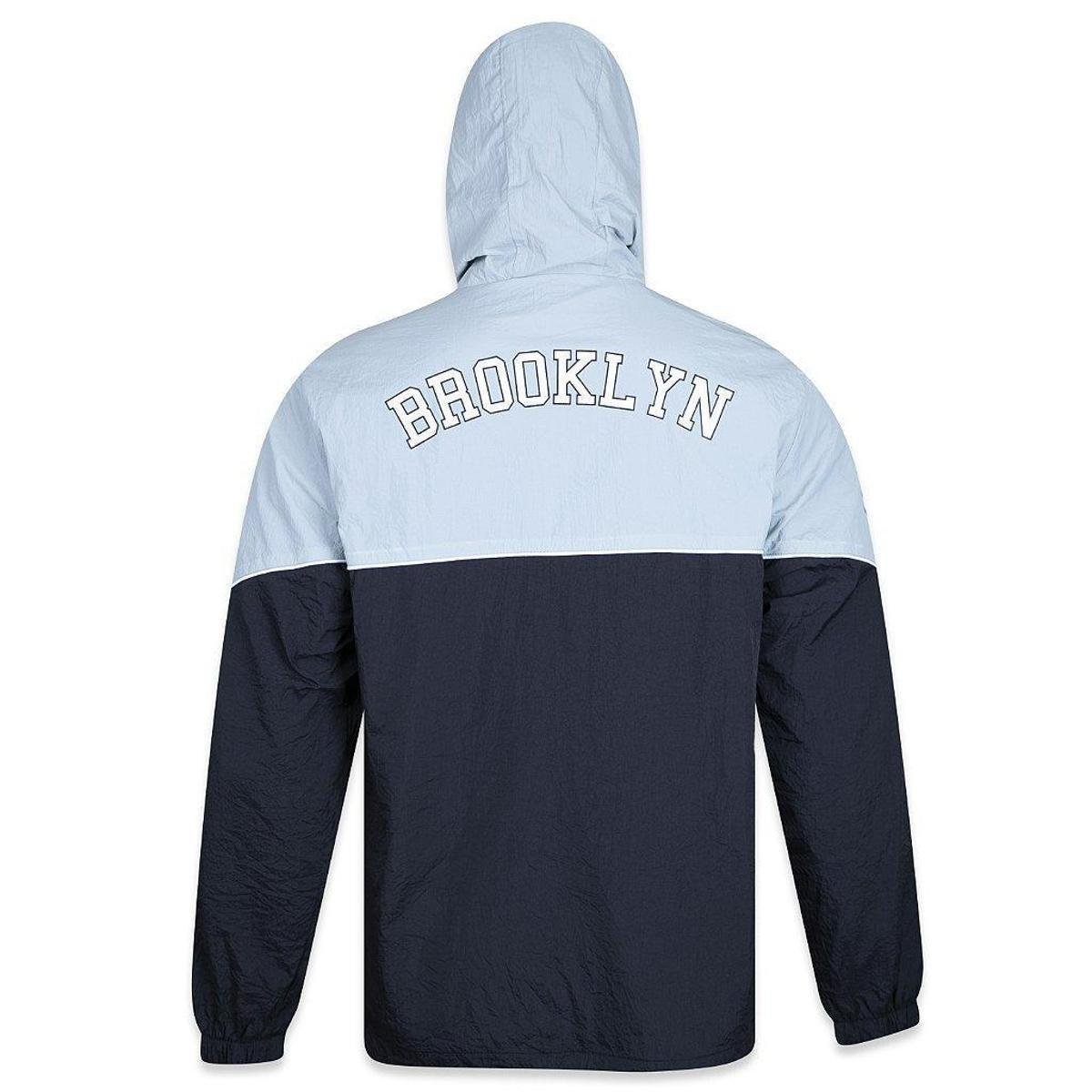 Jaqueta Corta Vento New Era Brooklyn Nets Club House Masculino