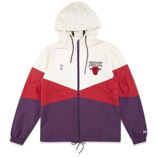 Jaqueta Corta Vento New Era Chicago Bulls Institutional
