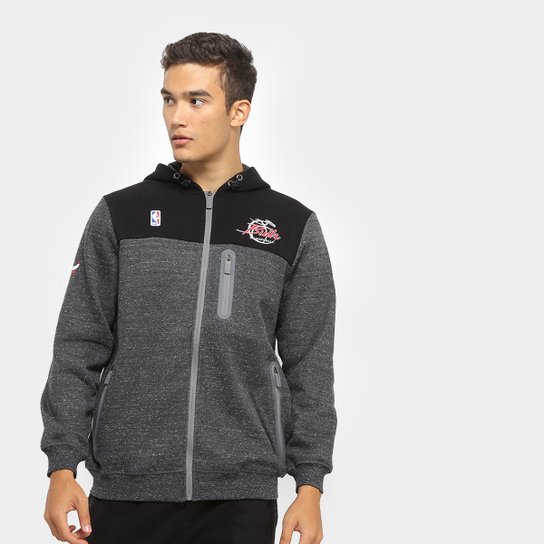 Jaqueta Moletom NBA Chicago Bulls Masculina - Preto
