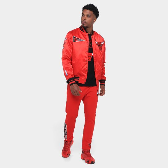 Jaqueta NBA Chicago Bulls Retrô Classic RIB Pro Standard Masculina