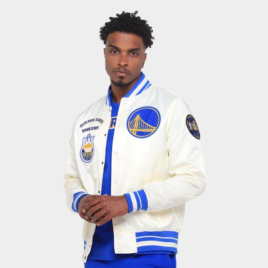 Jaqueta NBA Golden State Warriors Retrô Classic RIB Pro Standard Masculina