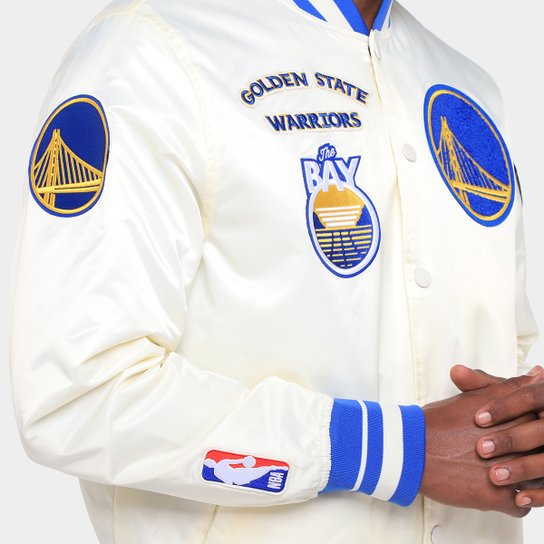 Jaqueta NBA Golden State Warriors Retrô Classic RIB Pro Standard Masculina