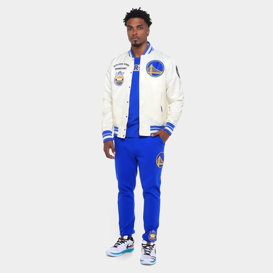 Jaqueta NBA Golden State Warriors Retrô Classic RIB Pro Standard Masculina