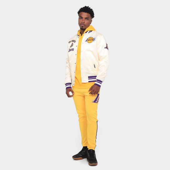 Jaqueta NBA Los Angeles Lakers Retrô Classic RIB Pro Standard Masculina
