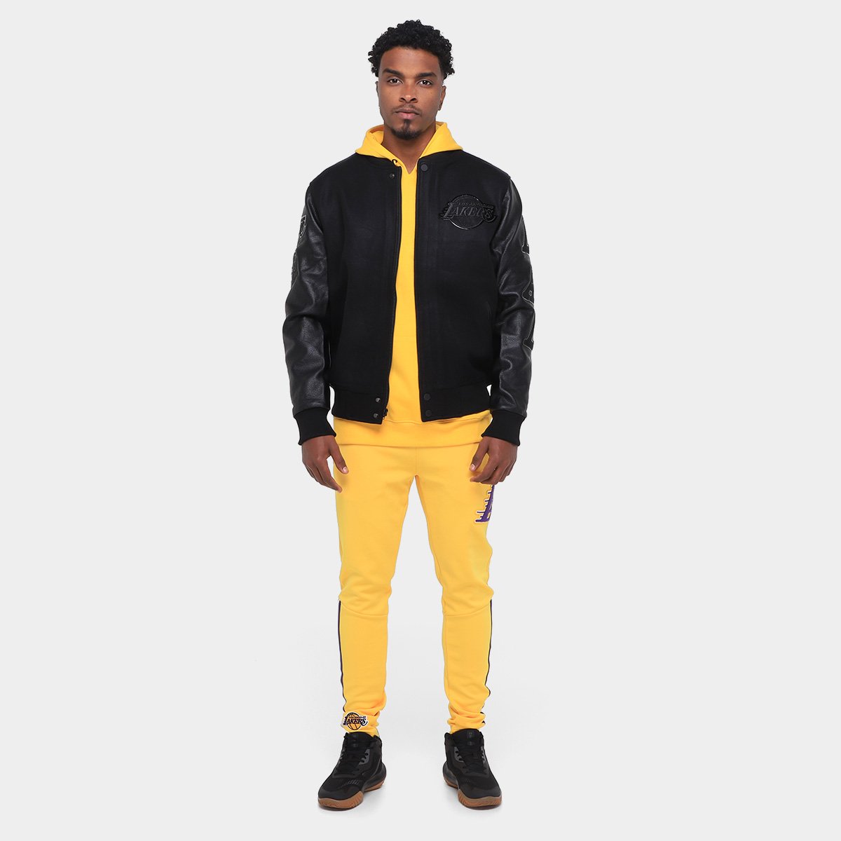 Jaqueta NBA Los Angeles Lakers Striple Varsity Pro Standard