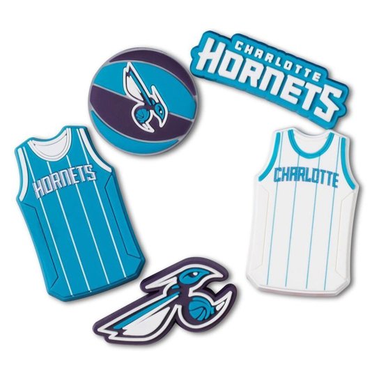 Jibbitz Crocs Nba Charlotte Hornets Pack 5 Único