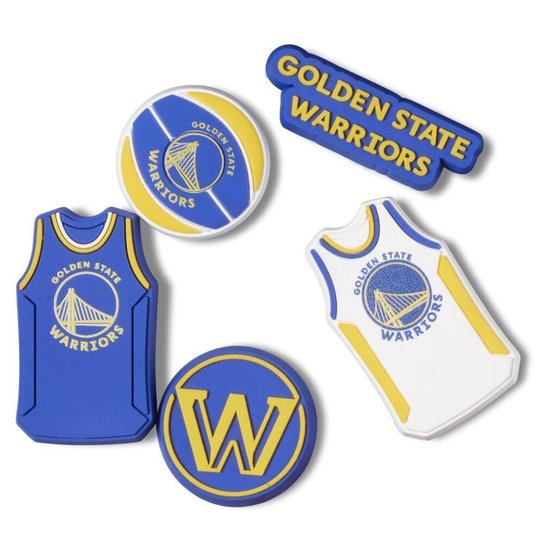 Jibbitz™ nba golden state warriors pack 5 unico