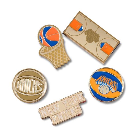 Jibbitz™ nba new york knicks pack com 5 peças unico