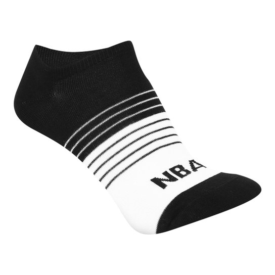 Meia NBA Cano Curto ColorBlock - Preto