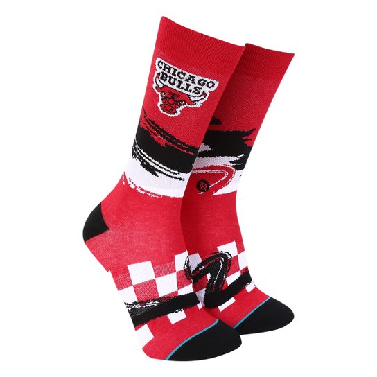 Meia Stance NBA Chicago Bulls Arena Collection Wave Racer Masculina - Vermelho
