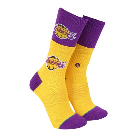 Meia Stance NBA Los Angeles Lakers Arena Collection Double Masculina - Amarelo