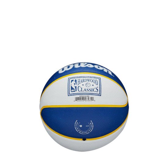 Mini Bola de Basquete NBA Retrô Golden State Warriors Wilson #3