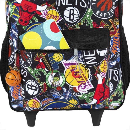 Mochila de Rodinha Carrinho Sestini Nba Begins Reforçada 17L