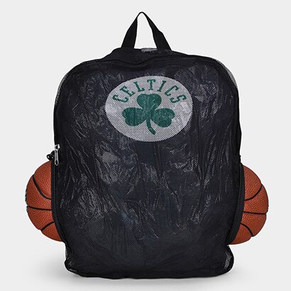 Mochila NBA Boston Celtics - Cinza+Preto