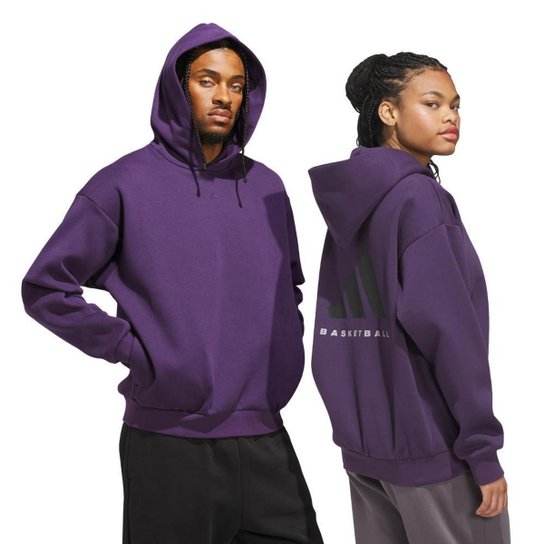 Moletom Adidas Capuz Fleece Basketball