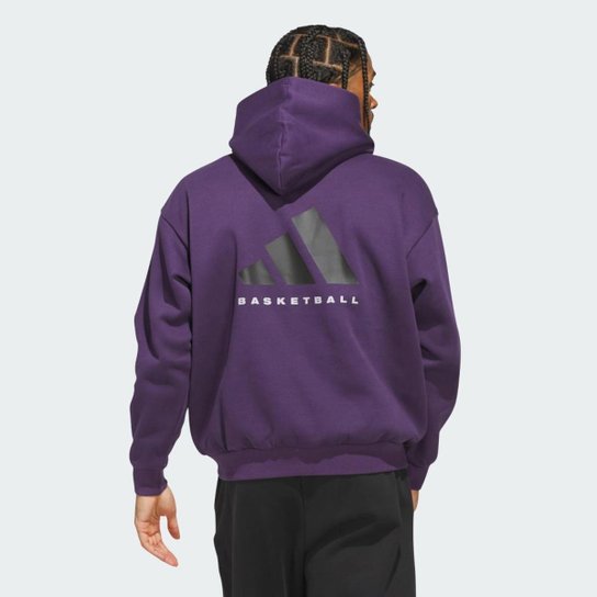 Moletom Adidas Capuz Fleece Basketball