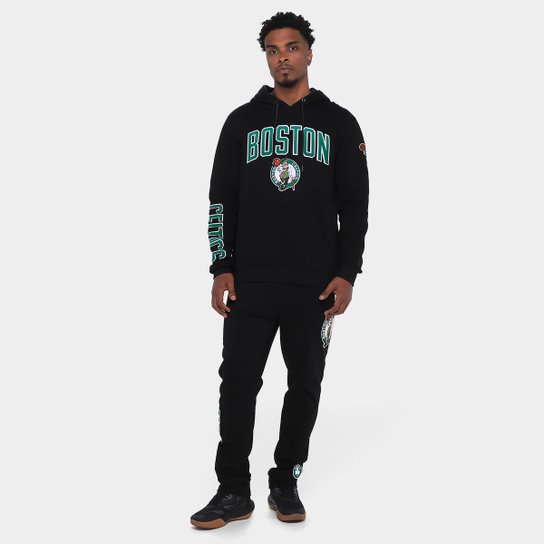 Moletom Com Capuz NBA Boston Celtics Classic Bristle Pro Standard Masculino