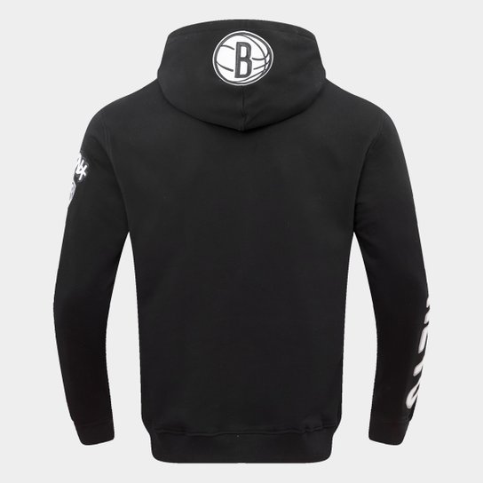Moletom Com Capuz NBA Brooklyn Nets Classic Bristle Pro Standard Masculino